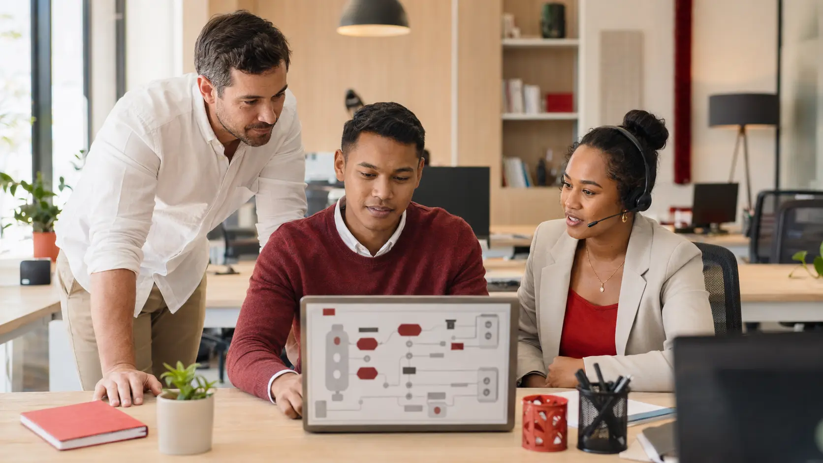 A team configuring a custom AI agent
